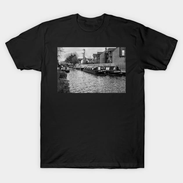 Canalside Moorings At Newbury T-Shirt by IanWL